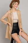 Emery Faux Leather Blazer-THE CLOTHING CAPITAL