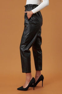 Bri Faux Leather Trousers-THE CLOTHING CAPITAL