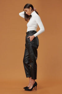 Bri Faux Leather Trousers-THE CLOTHING CAPITAL