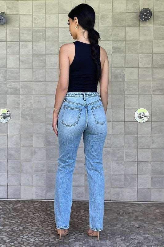 Alana Straight Jean-THE CLOTHING CAPITAL