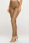 High Waisted Faux Leather Pants-THE CLOTHING CAPITAL