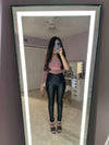 High Waisted Faux Leather Pants-THE CLOTHING CAPITAL