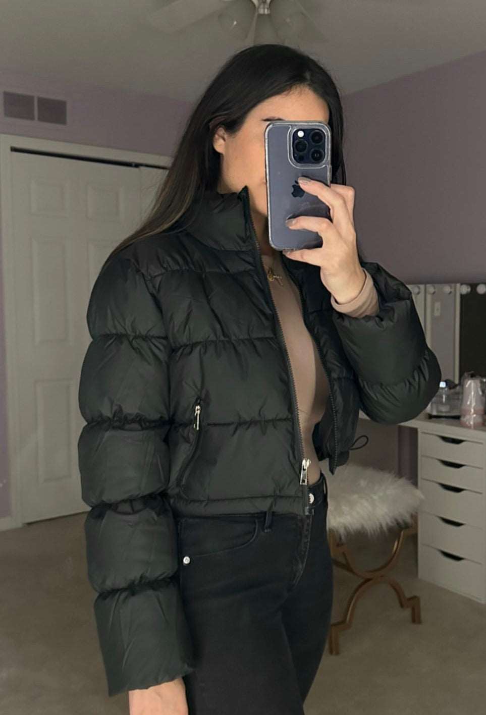 Sabrina Puffer Jacket-THE CLOTHING CAPITAL