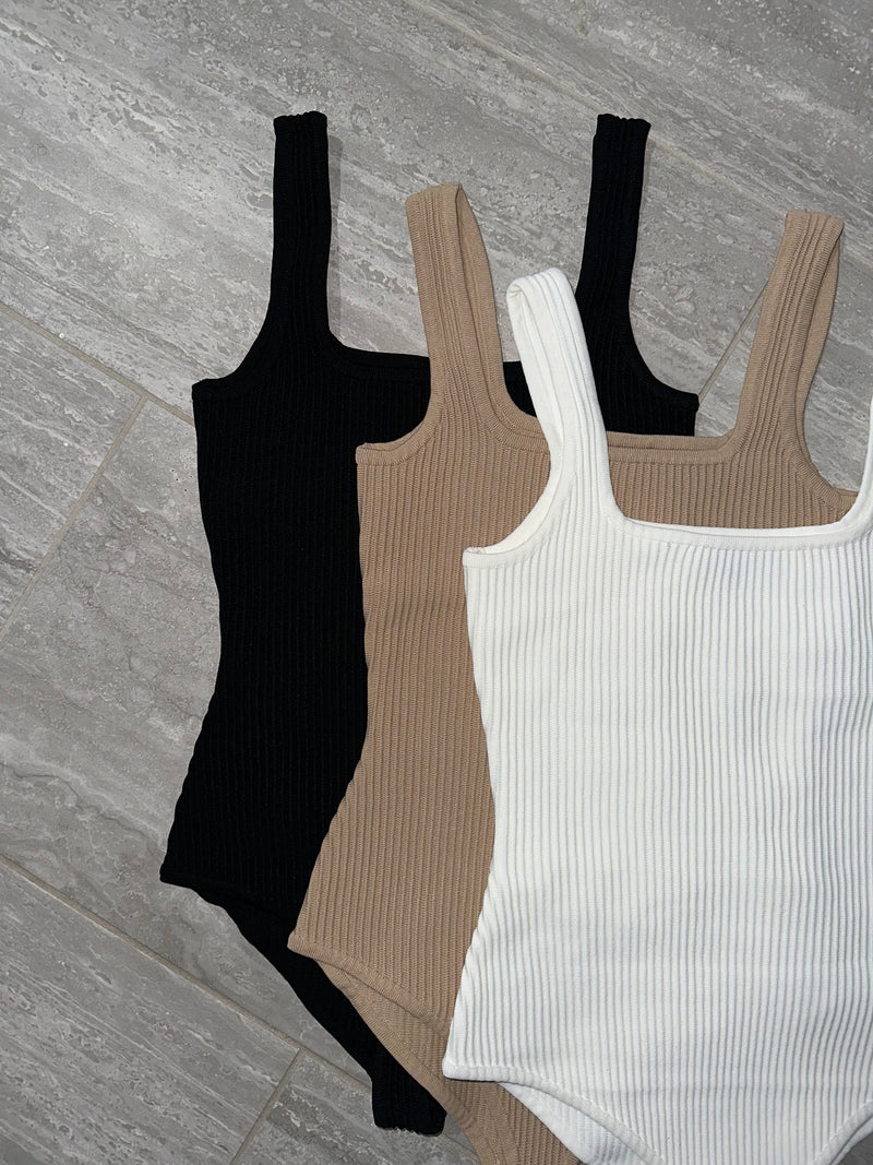 Ribbed Forever Bodysuit-THE CLOTHING CAPITAL