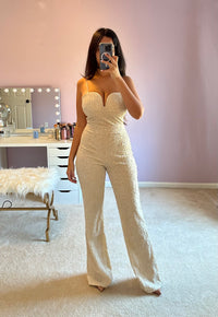 Shimmer Me Down - Jumpsuit-THE CLOTHING CAPITAL